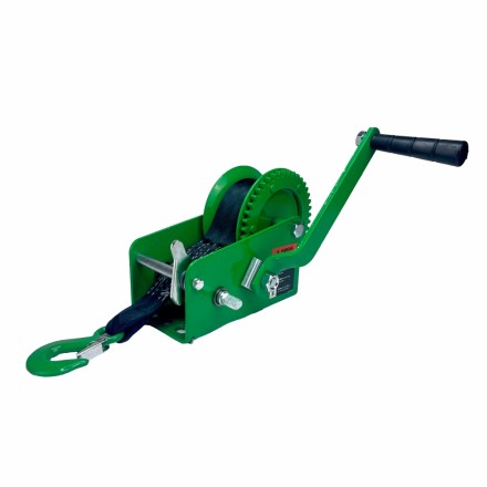 Лебедка ручная барабанная HITCH HW 900 900 кг лента 10 м (SZ073177) купить в Нефтеюганске