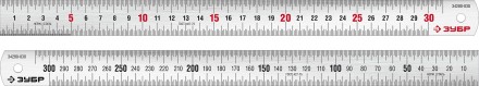 ЗУБР Про-30, длина 0.30 м, усиленная нержавеющая линейка, Профессионал (34280-030) купить в Нефтеюганске