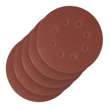 Круг абразивный на ворсовой подложке под &quot;липучку&quot;, перфорированный, P 320, 125 мм, 5 шт Сибртех 738137 купить в Нефтеюганске