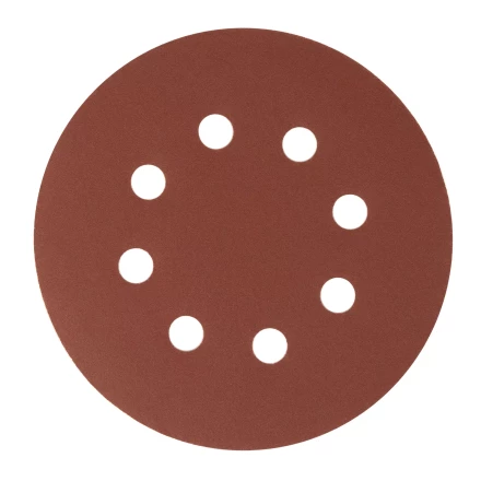 Круг абразивный на ворсовой подложке под &quot;липучку&quot;, перфорированный, P 320, 125 мм, 5 шт Сибртех 738137 купить в Нефтеюганске