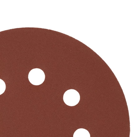 Круг абразивный на ворсовой подложке под &quot;липучку&quot;, перфорированный, P 320, 125 мм, 5 шт Сибртех 738137 купить в Нефтеюганске