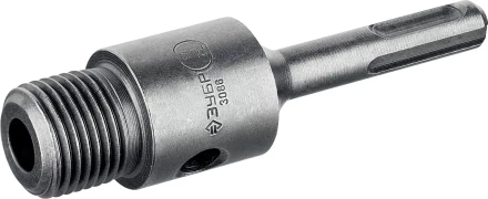 Державка ЗУБР &quot;МАСТЕР&quot; для бур. коронки с хвостовиком SDS Plus. L-100мм,резьба М22,конусное крепление центрир сверла 29187-100 купить в Нефтеюганске