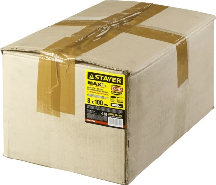 Дюбель-гвоздь полипропиленовый, потайный бортик, 8 x 100 мм, 1000 шт, STAYER Master 30640-08-100 30640-08-100 купить в Нефтеюганске