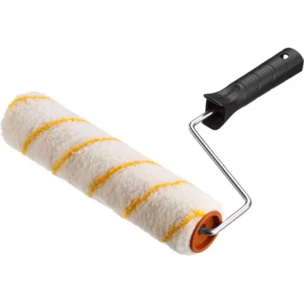 Валик малярный ЗУБР &quot;ОПТИМА -ГИРПАИНТ&quot;, все виды ЛКМ, для ровных поверхностей, полиэстр, ворс 12 мм, бюгель 6 мм, 40х180мм 03516-18 купить в Нефтеюганске