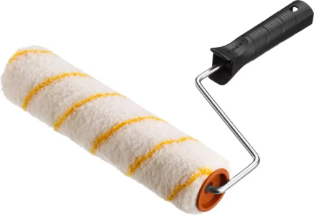 Валик малярный ЗУБР &quot;ОПТИМА -ГИРПАИНТ&quot;, все виды ЛКМ, для ровных поверхностей, полиэстр, ворс 12 мм, бюгель 6 мм, 40х180мм 03516-18 купить в Нефтеюганске