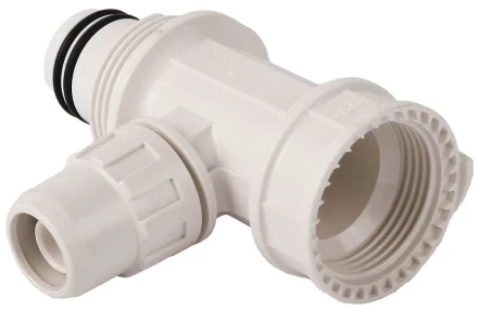 Коллектор ЗУБР "ШиреФит" сборный "внутренняя резьба - штуцер с гайкой - штуцер с гайкой", 20мм-16мм-20мм 51516-20-16-20 купить в Нефтеюганске