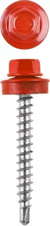 Саморезы ЗУБР &quot;ПРОФЕССИОНАЛ&quot; окраш., RAL 3003 рубин.-красн., для крепл. кров. матер. к дерев. обреш., 4.8x35мм, 380шт 4-300315-48-035-3003 купить в Нефтеюганске