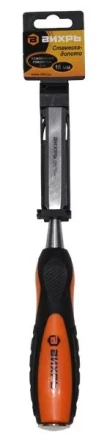 Стамеска-долото 16 мм двухкомпонентная усиленная рукоятка CrV Вихрь купить в Нефтеюганске