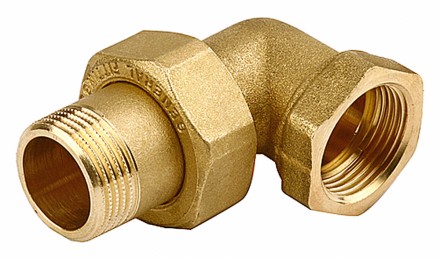 Соединитель GENERAL FITTINGS угловой с накидной гайкой, латунь, г/ш, 1/2&quot; 51035-G/S-1/2 купить в Нефтеюганске