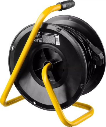 Удлинитель на катушке &quot;MS 207&quot;, 40 м, 2200 Вт, 4 гнезда, ПВС 2x0,75 мм2, STAYER 55073-40 купить в Нефтеюганске