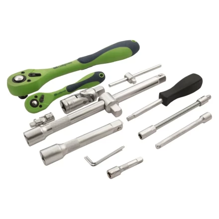 Набор инструментов 94 предмета, CrV, 1/2&quot;, 1/4&quot; Сибртех 13509 купить в Нефтеюганске