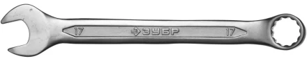Ключ ЗУБР &quot;МАСТЕР&quot; гаечный комбинированный, Cr-V сталь, хромированный, 17мм 27087-17 купить в Нефтеюганске