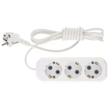 Удлинитель бытовой серия УХз-10-302, с заземлением, 2м, 3 розетки, 10A  Stern 95765 купить в Нефтеюганске