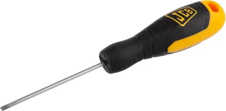 Отвертка JCB, хромомолибденовая сталь S2, двухкомпонентная рукоятка, магнитный наконечник, SL 3х75мм JSD013 купить в Нефтеюганске