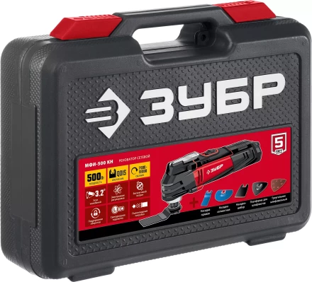 ЗУБР OQIS, 500 Вт, реноватор, кейс, набор насадок (МФИ-500 КН) купить в Нефтеюганске