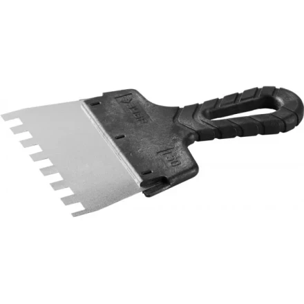 Шпатель ЗУБР &quot;МАСТЕР&quot; ФАСАДНЫЙ, нержавеющее полотно, 150мм, зуб 10х10мм 10078-15-10 купить в Нефтеюганске