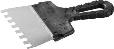 Шпатель ЗУБР &quot;МАСТЕР&quot; ФАСАДНЫЙ, нержавеющее полотно, 150мм, зуб 10х10мм 10078-15-10 купить в Нефтеюганске