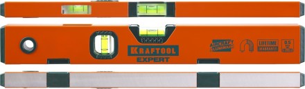 Уровень KRAFTOOL &quot;PROKRAFT-M&quot; коробч. магнит., 2 ампулы, 0,5 мм/м, 400мм 34712-040_z01 купить в Нефтеюганске