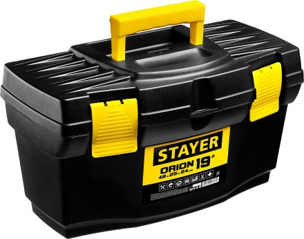 Ящик для инструмента &quot;TOPLine&quot; пластиковый, 19&quot;, STAYER 38110-18_z03 купить в Нефтеюганске