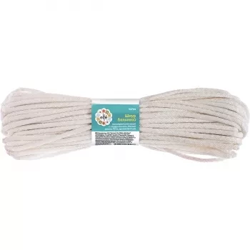 Шнур бельевой полипропиленовый с сердечником  D-3 мм L-20 м белыйELFE 93706 купить в Нефтеюганске