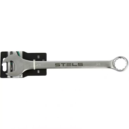 Ключ комбинированный 28 мм CrV матовый хром STELS 15229 купить в Нефтеюганске
