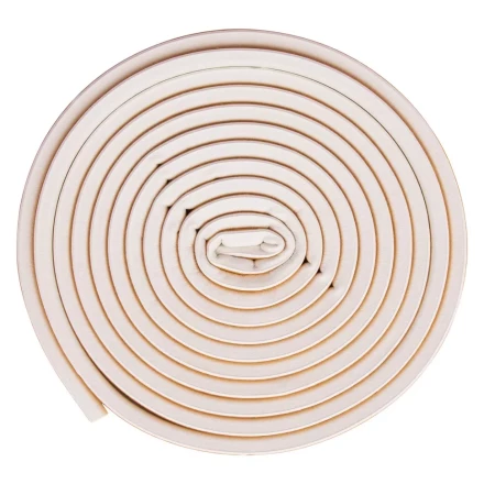 Уплотнитель резиновый, 24 м, профиль &quot;D&quot;, белый Сибртех 88903 купить в Нефтеюганске