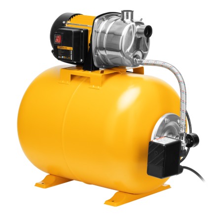 Насосная станция Denzel 97311, PSL1100X, 1100 Вт, 3600 л/ч, ресивер 50 л, подъем 45 м, нержавейка купить в Нефтеюганске