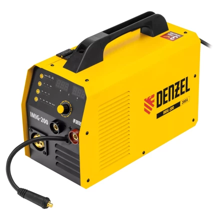 Аппарат инвертор. полуавтомат. cварки IMIG-200, 200 А, ПВ 60%, катушка 5 кг// Denzel 94361 купить в Нефтеюганске