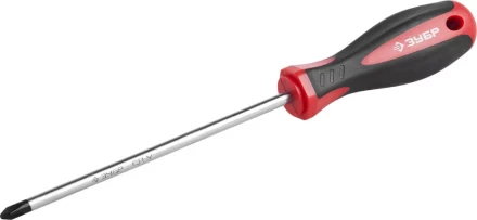 Отвертка ЗУБР &quot;МАСТЕР&quot;, Cr-v, эргономичная двухкомпонентная рукоятка, PH2x150мм 25062-2-150_z03 купить в Нефтеюганске