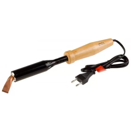 Электропаяльник ЗУБР &quot;МАСТЕР&quot; для лужения с деревянной рукояткой и долговечным жалом, форма клин, 150Вт 55405-150_z01 купить в Нефтеюганске