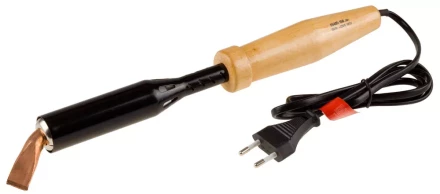 Электропаяльник ЗУБР &quot;МАСТЕР&quot; для лужения с деревянной рукояткой и долговечным жалом, форма клин, 150Вт 55405-150_z01 купить в Нефтеюганске