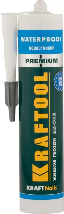 Клей монтажный KRAFTOOL KraftNails Premium KN-915, водостойкий с антисептиком, для ванн и душевых, 310мл 41345_z01 купить в Нефтеюганске