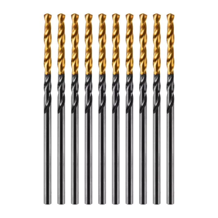 Сверло по металлу, 2 мм, HSS-Tin, Golden Tip, 10 шт. Denzel 717203 купить в Нефтеюганске