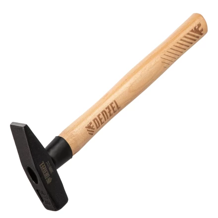 Молоток слесарный, 300 г Denzel, кованый квадратный боек, буковая рукоятка, 10427 купить в Нефтеюганске