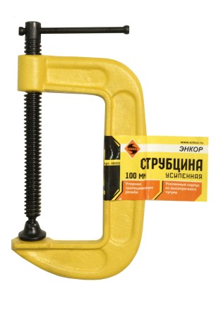 Струбцина усиленная тип G 100 мм Энкор 48402 купить в Нефтеюганске