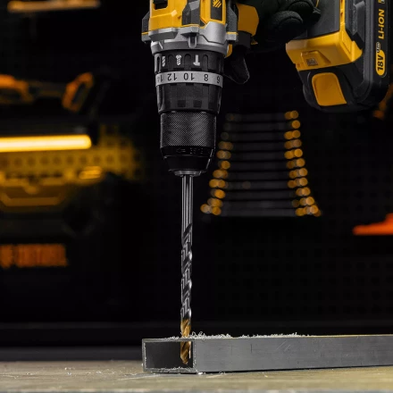 Сверло спиральное по металлу Denzel, 8,5 х 165 мм, Р6М5, Golden Tip, удлиненное, 718261 купить в Нефтеюганске