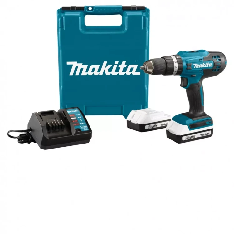 Аккумуляторная ударная 18В дрель-шуруповерт Makita HP488D002 (2*АКБ 1.5Ач тип G, ЗУ) купить в Нефтеюганске