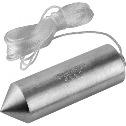 Отвес ЗУБР &quot;МАСТЕР&quot; строительный со шнуром, в пластиковом контейнере, 500 г 0636-480_z01 купить в Нефтеюганске