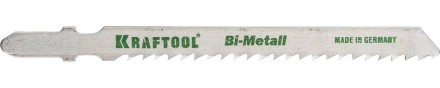 Полотна KRAFTOOL, T127DF, для эл/лобзика, Bi-Metall, по мягкому металлу (3-15мм), EU-хвост., шаг 3мм, 75мм, 2шт 159556-3 купить в Нефтеюганске