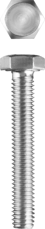 Болт ГОСТ 7798-70, M6 x 80 мм, 3 шт, кл. пр. 5.8, оцинкованный, ЗУБР 303086-06-080 купить в Нефтеюганске