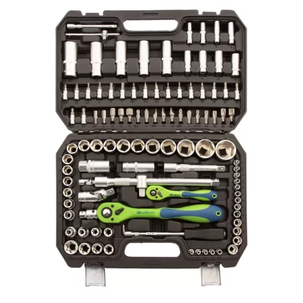 Набор инструментов 108 предметов, CrV, 1/2&quot;, 1/4&quot; Сибртех 13511 купить в Нефтеюганске