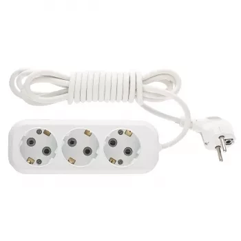 Удлинитель бытовой серия УХз-10-303, с заземлением, 3м, 3 розетки, 10A Stern 95766 купить в Нефтеюганске