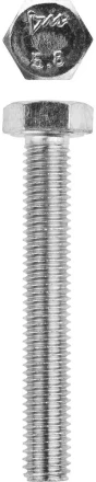 Болт ЗУБР &quot;МАСТЕР&quot; с шестигранной головкой, ГОСТ 7798-70, класс прочности 5.8, оцинкованный, M8x55мм, 5кг 303080-08-055 купить в Нефтеюганске