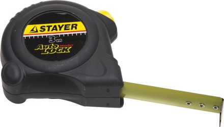 Рулетка STAYER &quot;MASTER&quot; &quot;AUTOLOCK&quot;, корпус с резиновым напылением, автостоп, 3мх16мм 2-34126-03-16_z01 купить в Нефтеюганске