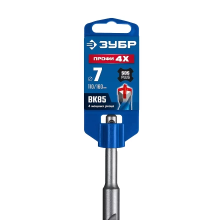 ЗУБР ПРОФИ-4Х 7x160 мм, SDS-plus бур (29313-160-07) купить в Нефтеюганске