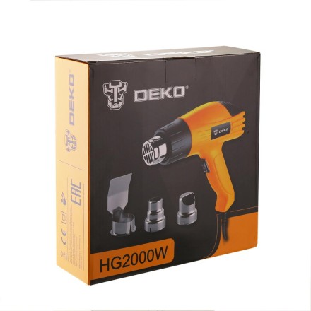 Фен строительный DEKO HG2000W, 063-4166 купить в Нефтеюганске