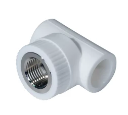 Тройник комб. PP-R ВР 25мм х 3/4 белый (25/75) 45451