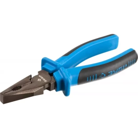 Плоскогубцы комбинированные ЗУБР эксцентриковое расположение шарнира, особостойкое спец. покрытие Н12Х1 (никель/хром), двухкомп рукоятки, 160мм 2201-1-16_z01 купить в Нефтеюганске
