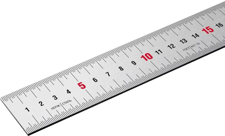 ЗУБР Про-50, длина 0.50 м, усиленная нержавеющая линейка, Профессионал (34280-050) купить в Нефтеюганске