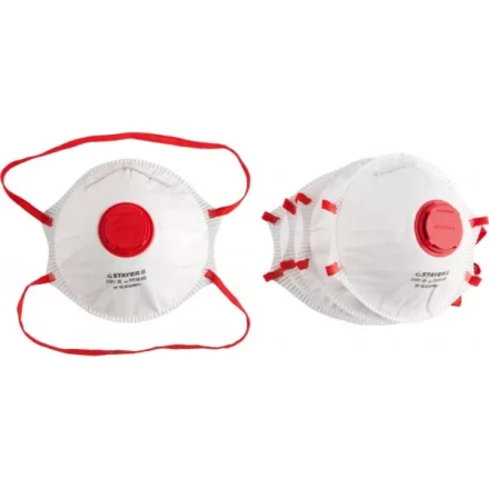 Полумаска фильтрующая STAYER &quot;PROFI&quot; коническая многослойная с клапаном, класс защиты FFP1, 10шт 11110-H10 купить в Нефтеюганске